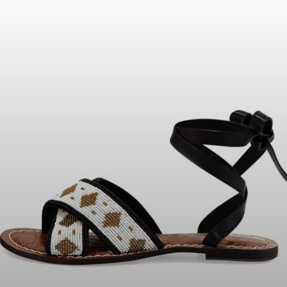 Sam Edelman Luisa Beaded Wrap Sandal